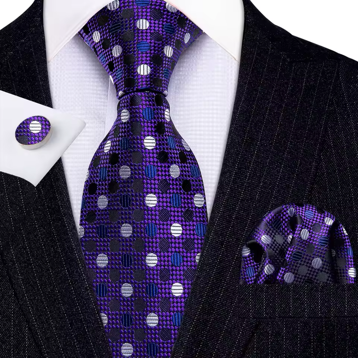 Classy Men Blue Floral Silk Necktie
