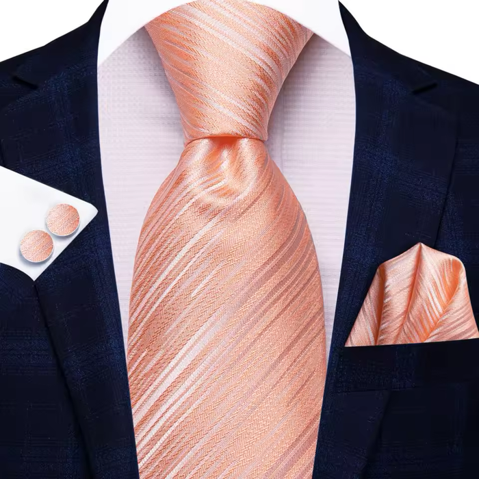 Orange and Blue Circles Silk Tie for Classy Men
