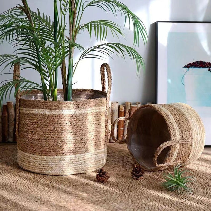 NATURA Eco-Friendly Wicker Planter Basket