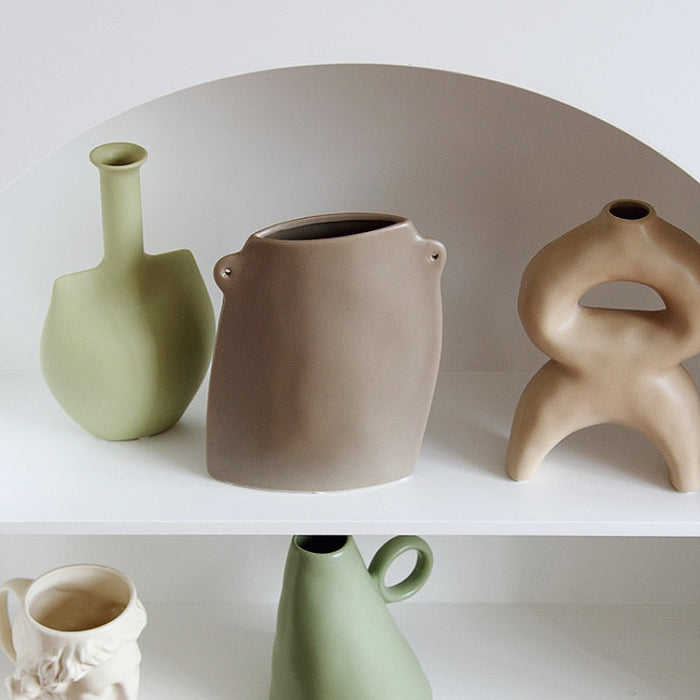 SOUL Quiet Wind Morandi-Tinted Ceramic Vase