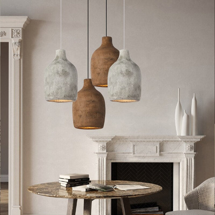 Elegant Concrete Natural Design Minimalist Chandelier