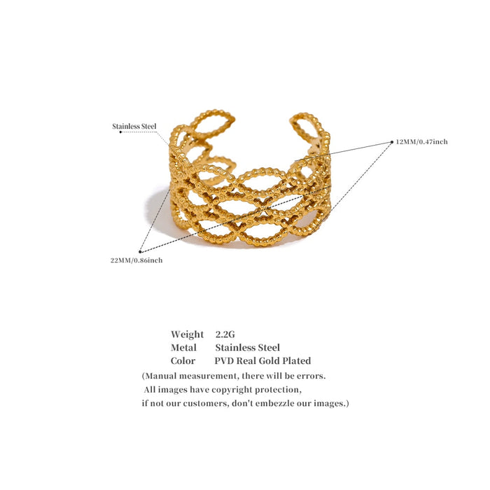 Exclusive Designer Golden Ring for Stylish Lady