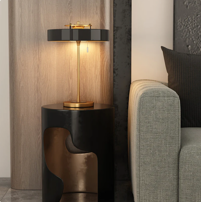 Exclusive Black Lamp Elegant Lighting Piece