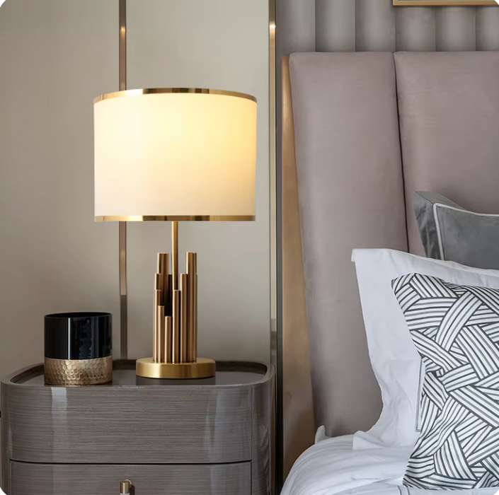 Luxurious Lighting Golden Spire Table Lamp