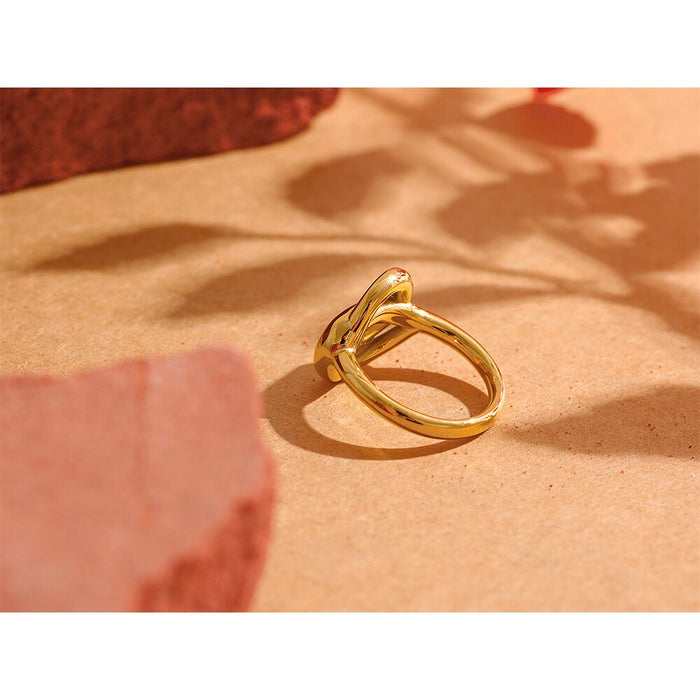 Modern Minimalistic Design Golden Ring