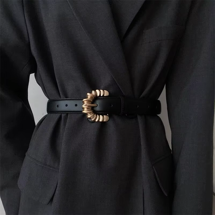 Designer Vintage Leather Belt For Women, Jila Model