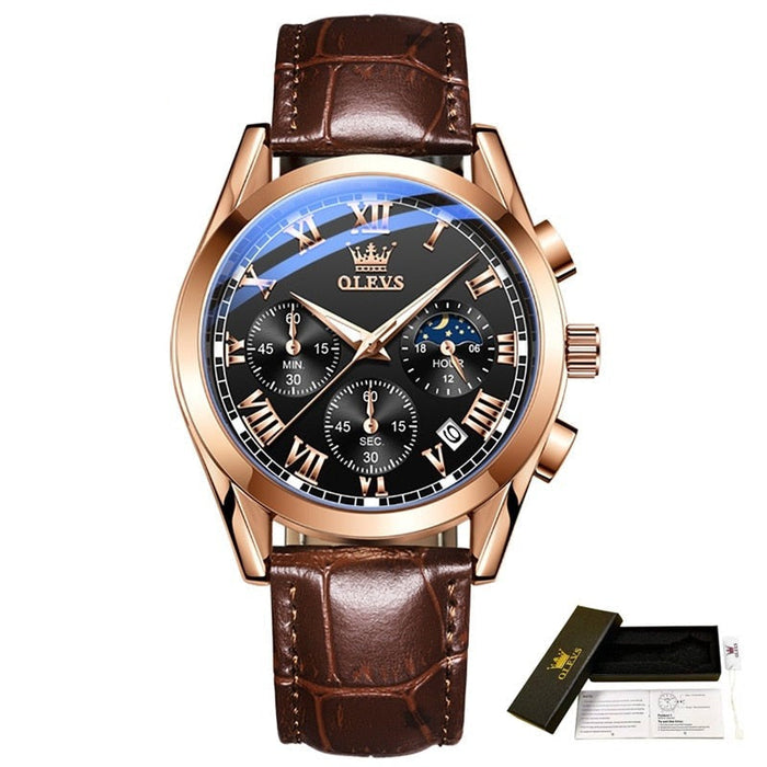 VALDIX® Elegant Leather Men's Watch Waterproof