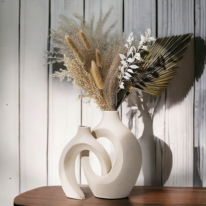 GEMELLI 2Pcs/Set Ceramic Embrace Vases