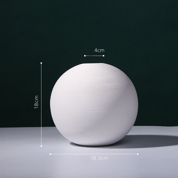 Classical Post-Modern Style Ceramic Ball Vase