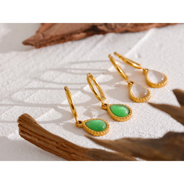 Victorian Design Earrings with Stones