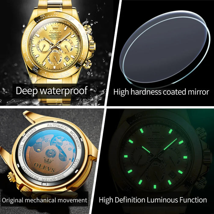 LUXIRIS® Automatic 3 Dyal Luxury Watch