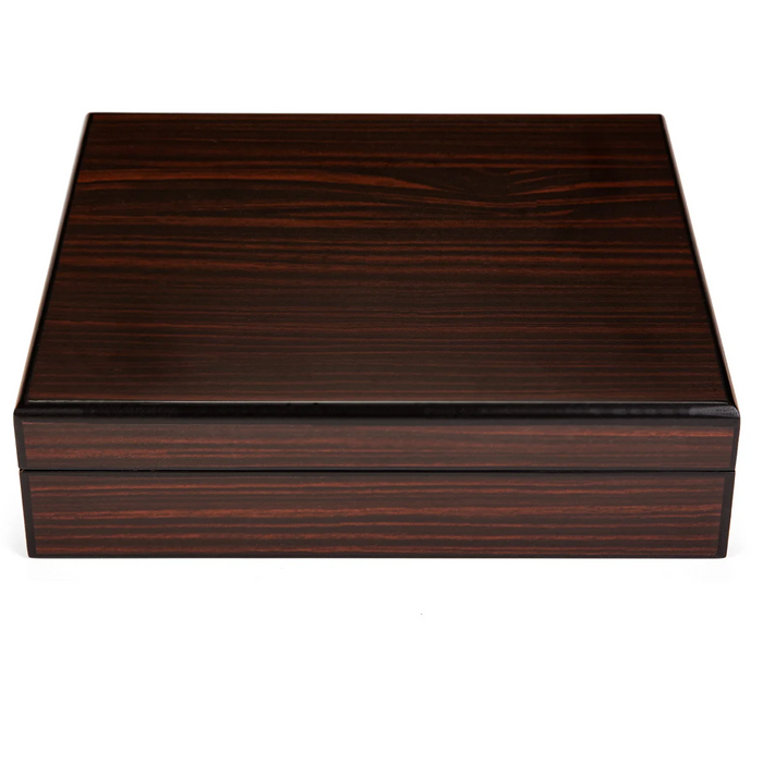 Portable Cedar Wood Cigar Humidor – 35-Cigar Capacity with Hygrometer