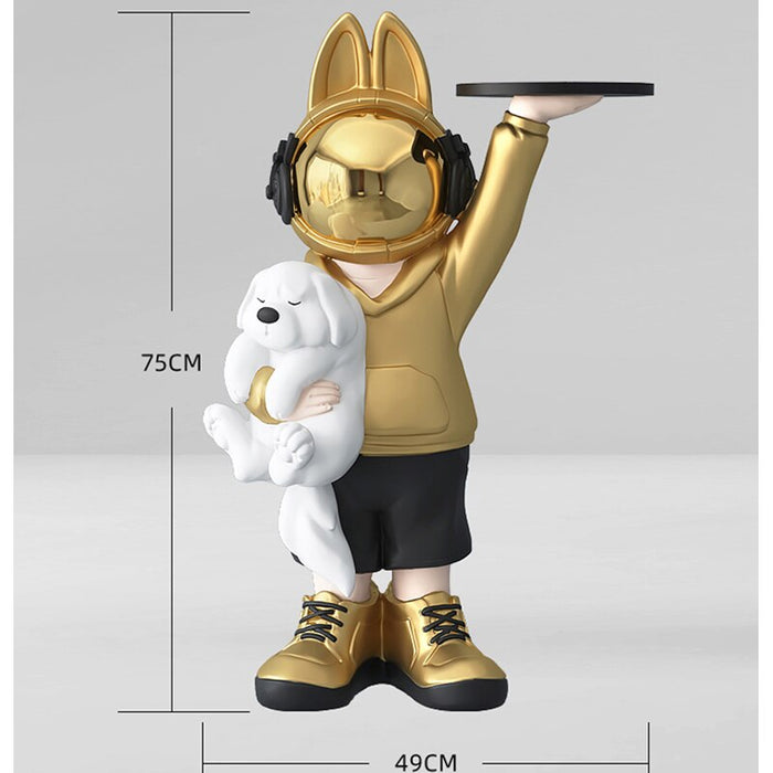 Northern European Style Decorative Tray Statue