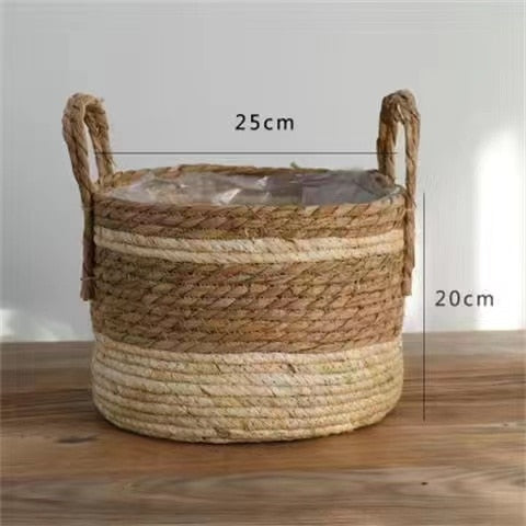 NATURA Eco-Friendly Wicker Planter Basket