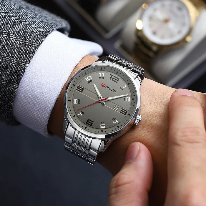 DUOMO® Elegant Design Silver Sports Watch
