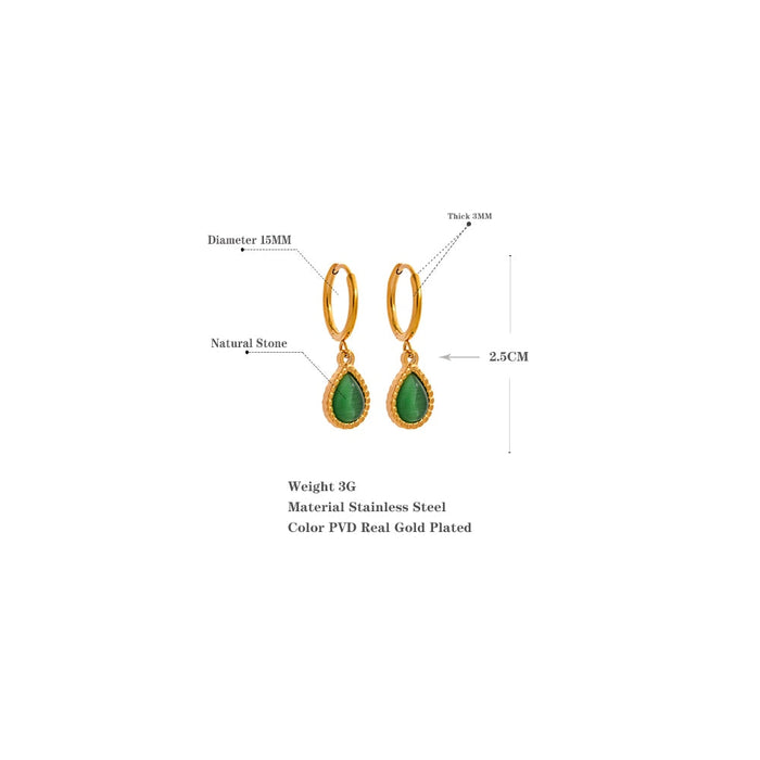 Victorian Design Earrings with Stones