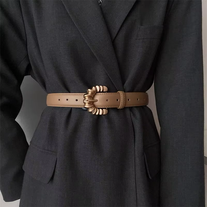 Designer Vintage Leather Belt For Women, Jila Model