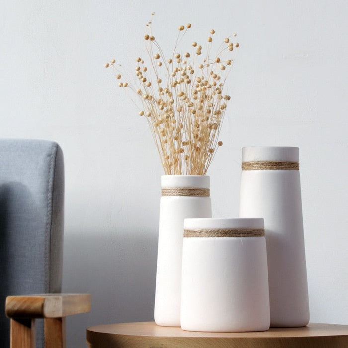 MAREEC Modern Japanese-Inspired Ceramic Vase