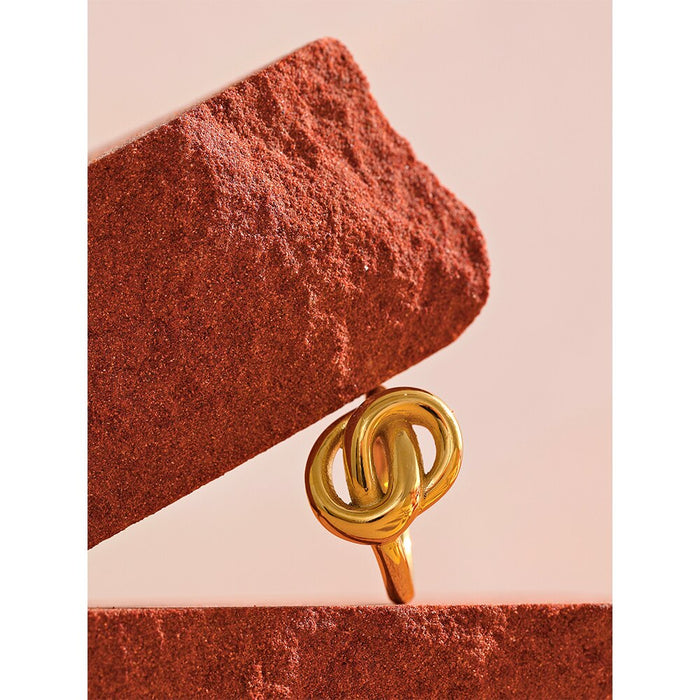 Modern Minimalistic Design Golden Ring