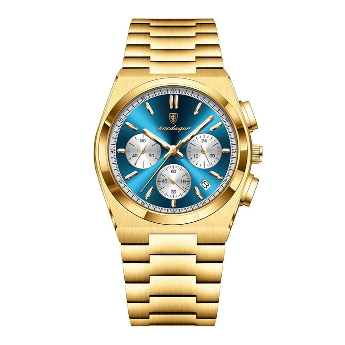 ASTERA® Luxury Date Chronograph Steel Watch