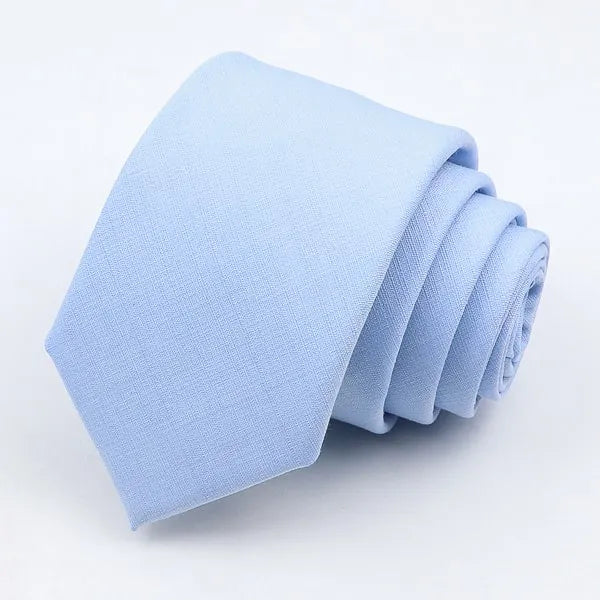 Light Blue Skinny Tie for Men - Elegant and Classy Accessory