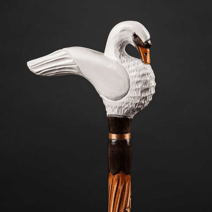 Stylish Swan Walking Stick, Swan Walking Cane Wooden