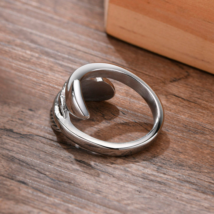 Style Feather and Arrow Men's Ring