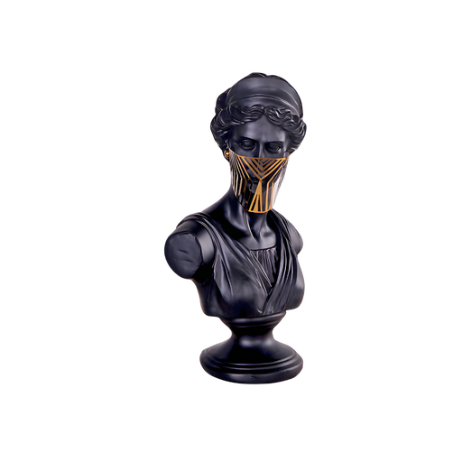 Resin Sculptural Bust Lady Ancient