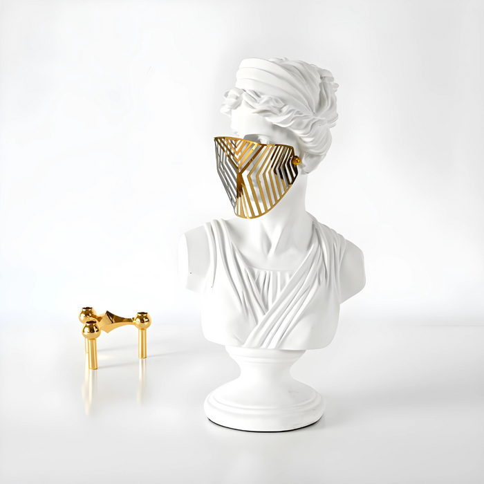 Resin Sculptural Bust Lady Ancient
