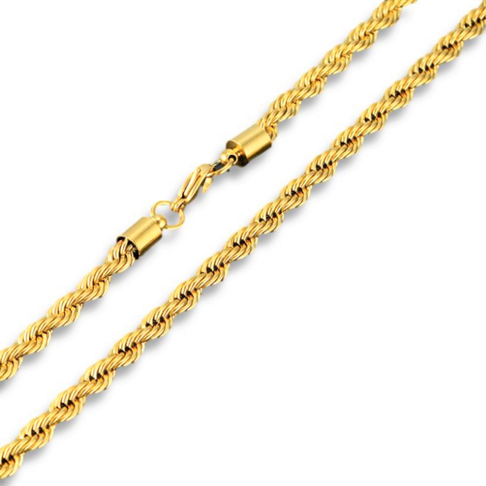 Rope Bracelet – 18K Gold Plated, 2.3mm