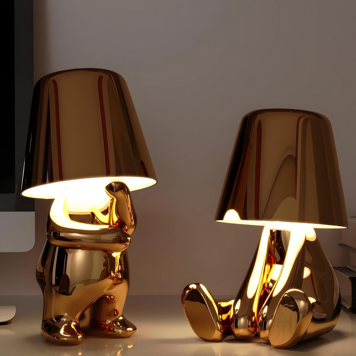 Stylish Whimsical Luxury Designer Golden Table Lamp