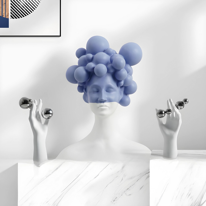 Mysterious Woman Resin Tabletop Ornament