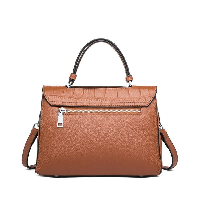 Designer Genuine Leather Multistrip Women's Luxury Tote Handbag