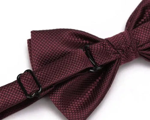 Burgundy Deluxe Pre-Tied Bow Tie for Classy Men