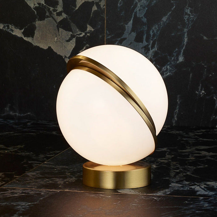 Chic Golden and White Lamp for Home and Office