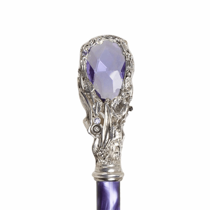Purple Gem Double Cloth Designer Luxury Umbrella