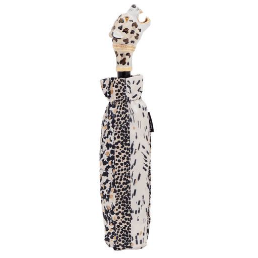 Printed Jaguar Enamel Luxury Folding Umbrella for Her