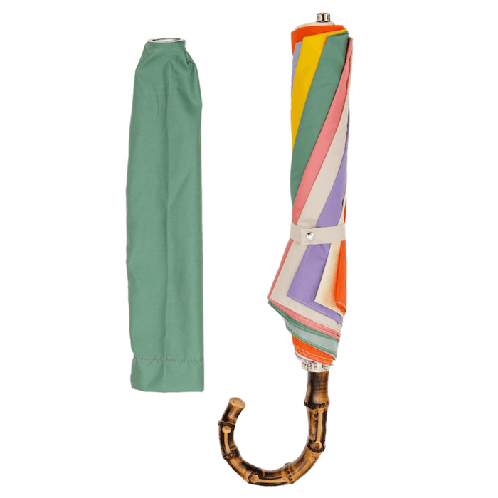 Rainbow Bamboo Exclusive Folding Umbrella Women