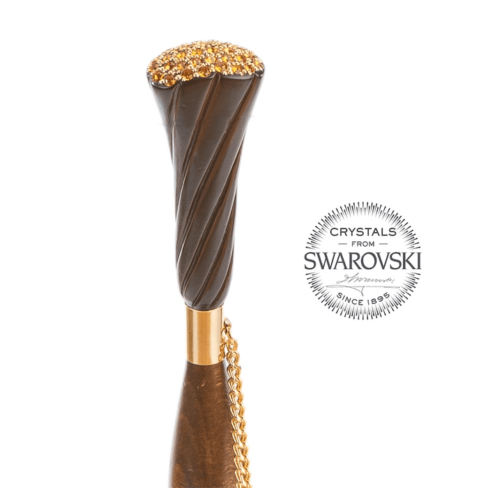 Unique Luxury Vintage Double Cloth Umbrella with Exclusive Handle