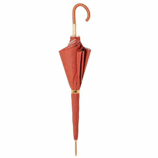 Acetate Handle Vintage Umbrella Coral Color Handicraft