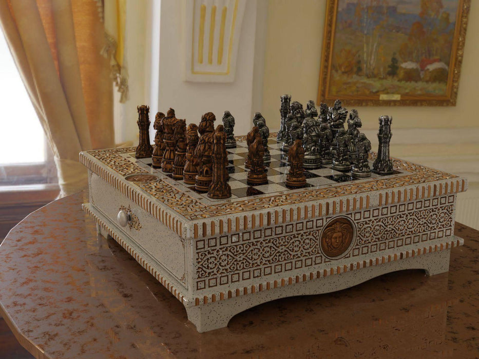 Acrylic Stone Chess And Checkers Set, Chess Board, Gift Ideas
