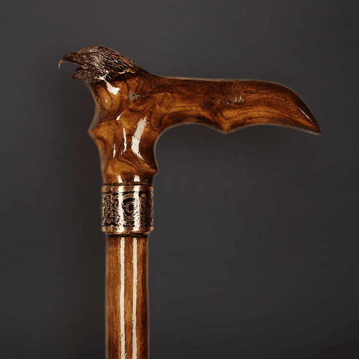 Antique Eagle Personalized Walking Stick - Art Rare Cane