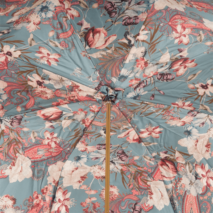 Art Vintage Floral Print Umbrella For Women, Handmade