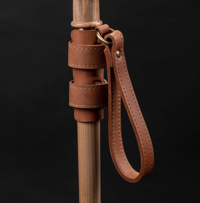 Walking Stick Wrist Strap Cords Brown - Leather Natural