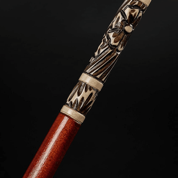 Raven Wooden Walking Cane Original Carved
