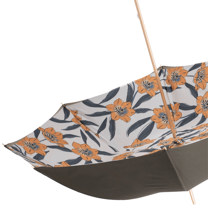 Artisan Crafted Umbrella for Her, Yellow Flowers Handmade