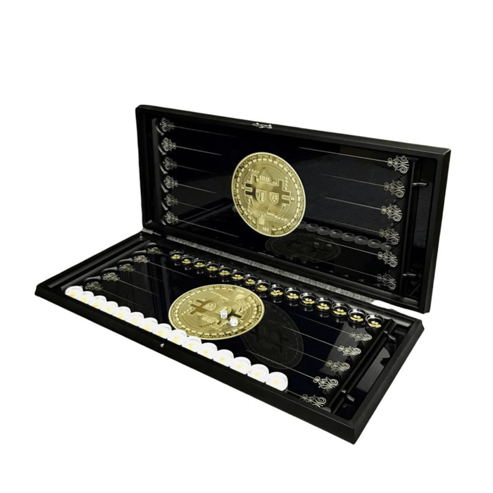 Artistic Glass Backgammon Set Glass Backgammon "Dollar", 60×30 Cm