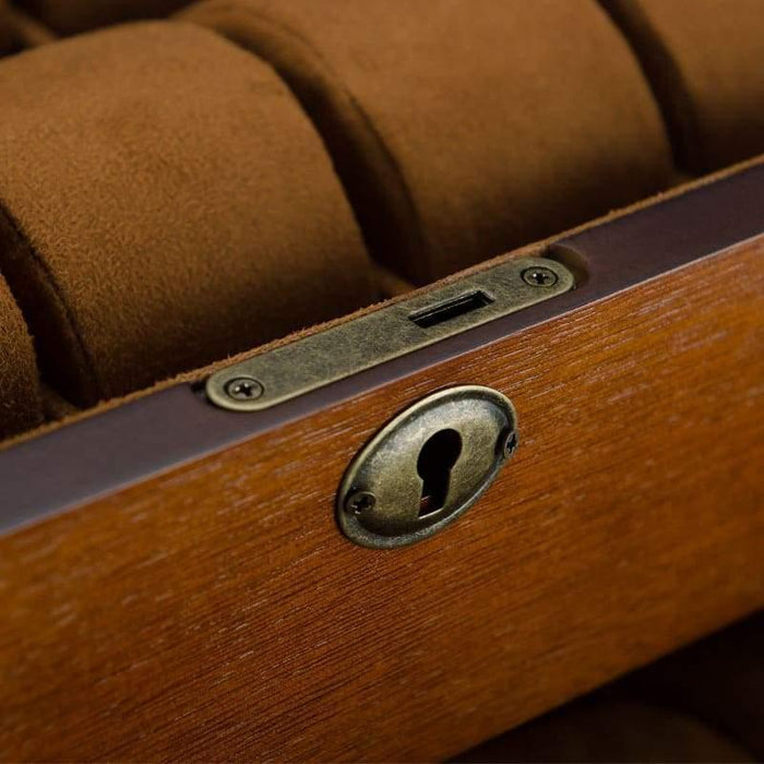 Vintage Ash Wood Watch Box With Pocket 20 Slots