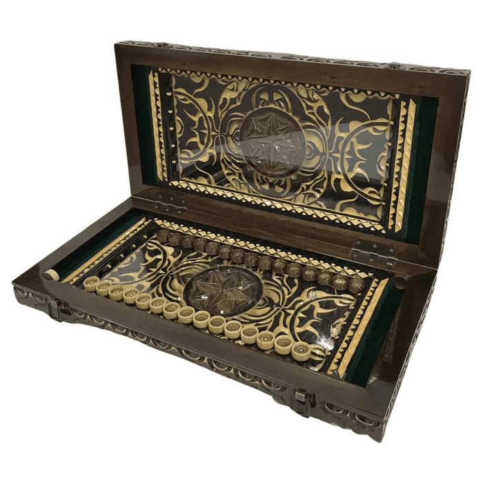 Luxury Backgammon Set Handcrafted Wooden Board