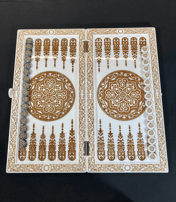Limited Edition Luxury White Acrylic Stone Chess Set